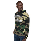 0123H - OTF Wht-Logo LOCKED & LOADED Camouflage Unisex (Pull-Over/Pouched) Hoodie