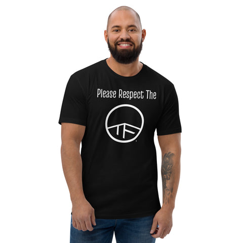 0102 - OTF Wht-Logo Men's RESPECT (in Various colors) Short Sleeve Crew-Neck T-Shirt