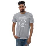 0103 - OTF Wht-Logo Men's MATTERS (in Various colors) Short Sleeve Crew-Neck fitted T-Shirt