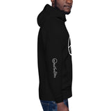0114 - OTF Wht-Logo Unisex Premium Hoodie (Pull-Over/Pouche (in Various colors) w/ Logo on sleeves