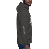 0114 - OTF Wht-Logo Unisex Premium Hoodie (Pull-Over/Pouche (in Various colors) w/ Logo on sleeves