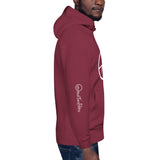 0114 - OTF Wht-Logo Unisex Premium Hoodie (Pull-Over/Pouche (in Various colors) w/ Logo on sleeves