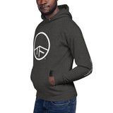0114 - OTF Wht-Logo Unisex Premium Hoodie (Pull-Over/Pouche (in Various colors) w/ Logo on sleeves