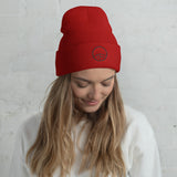 0126 - OTF Cuffed Beanie (in Various colors) w/ Blk 3D Puff-Embroidered Logo