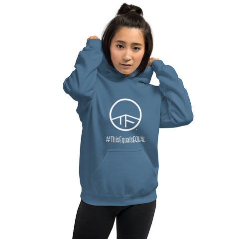 0115 - OTF Wht-Logo Unisex #ThisEqualsEQUAL Hoodie (Pull-Over/Pouched in Various colors)