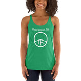 0104 - OTF Wht-Logo Ladies' RESPECT (in Various colors) Racerback Tank