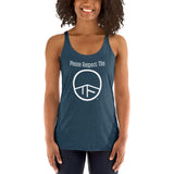 0104 - OTF Wht-Logo Ladies' RESPECT (in Various colors) Racerback Tank