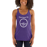0104 - OTF Wht-Logo Ladies' RESPECT (in Various colors) Racerback Tank
