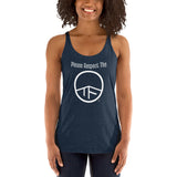 0104 - OTF Wht-Logo Ladies' RESPECT (in Various colors) Racerback Tank