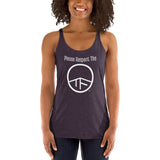 0104 - OTF Wht-Logo Ladies' RESPECT (in Various colors) Racerback Tank